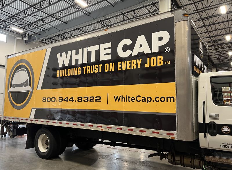 White Cap Vehicle Graphics